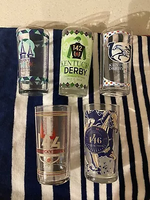 Kentucky Derby Mint Julep Glass Lot 2015 2016 2017 2018 2020 Authentic MRH CD • $14.44