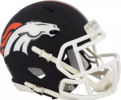Riddell Denver Broncos Black Matte Alternate Speed Mini Football Helmet • $39.99