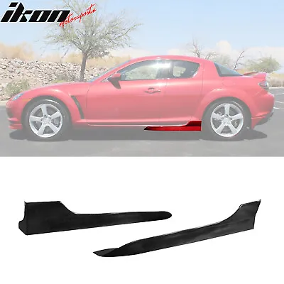 Fits 04-10 Mazda RX-8 OE Style Side Skirt Rocker Panel Extension Unpainted PU • $105.98