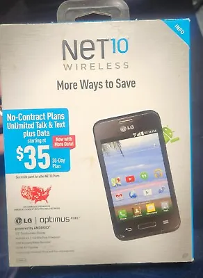 NET10 - LG OPTIMUS FUEL ANDROID 3.5  New Old Stock Verizon Network Burner • $24