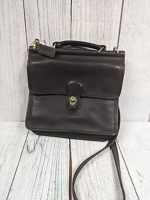 COACH Vintage 9927 Willis Bag Purse Dark Brown - Used Good Condition - Free Ship • $229.95