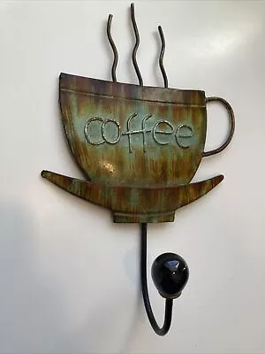 Wall Mounted Decorative Farmhouse Single Glass Hook Metal Steaming Coffee Cup • $15