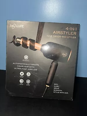 ION Luxe 4-in-1 Autowrap Airstyler - Interchangeable Hair Dryer & Curler - Black • $90