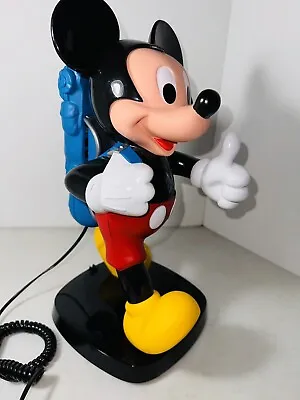 Mickey Mouse Tyco Telephone Vintage 1987 Traveling Backpack Phone Untested • $21.24