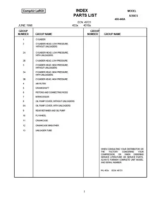 LEROI DRESSER 400 440A 440 PUMP PARTS MANUAL ***PDF Sent Via Email*** • $16.99