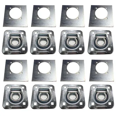 8 Recessed Floor D Rings W Backing Plate Enclosed Trailer Cargo Trailer Tie Down • $108.99