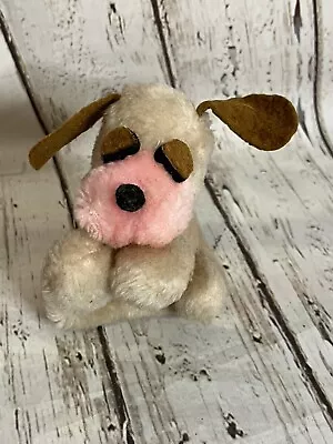 Vintage Wallace Berrie Cream Puff Puppy Plush 3  Tiny Dog • $18