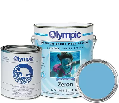 Olympic Pool Paint - Zeron - Blue Ice - 1 Gallon - Two-Part Epoxy Swimming Pool  • $188.65