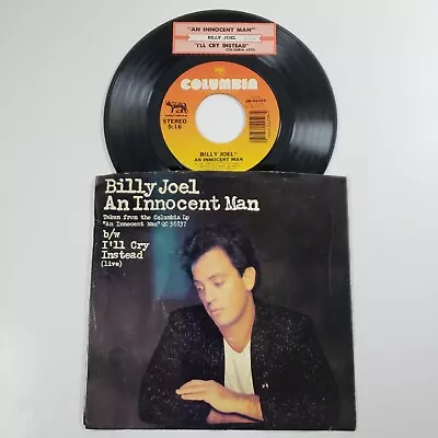 Billy Joel  An Innocent Man  45 Vg+ Tested Jukebox Title Strip Picture Sleeve  • $11.81
