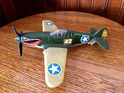 Vintage TootsieToy P-40 Flying Tiger Fighter Plane Airplane Toy Estate Find • $20