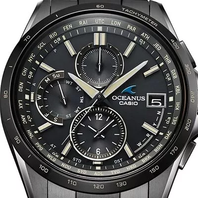 CASIO OCEANUS OCW-T2600JB-1AJF Black Classic Line Titanium Mens Watch New In Box • $697