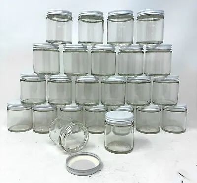 4oz Glass Jars Short With Metal Lids 24pk - BRAND NEW • $55.99