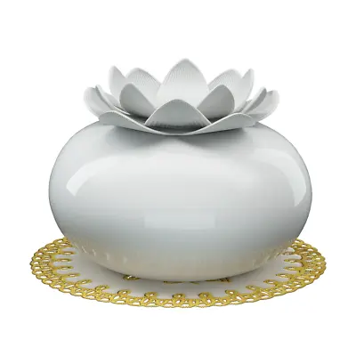 $33.99 • Buy Devanti Aromatherapy Diffuser Aroma Ceramic Essential Oils Air Humidifier Lotus