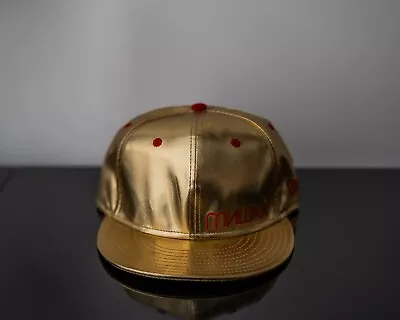 VERY RARE 2008 Mishka X New Era 59FIFTY “Cyrillic Foil Gold” Fitted Cap 7 1/2 • $199