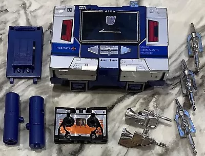 Complete Unbroken Vintage 1984 G1 Transformers SOUNDWAVE BUZZSAW Early Pre-rub • $198.40