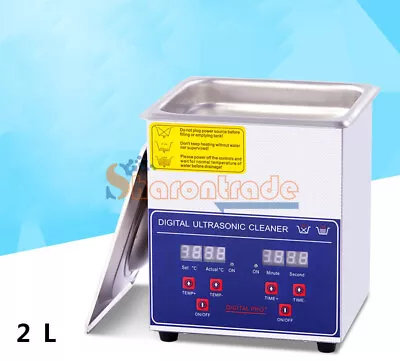 1PC 2L Industry Jewelry Ultrasonic Cleaner Dental Digital Time Heater 60W • $197.03