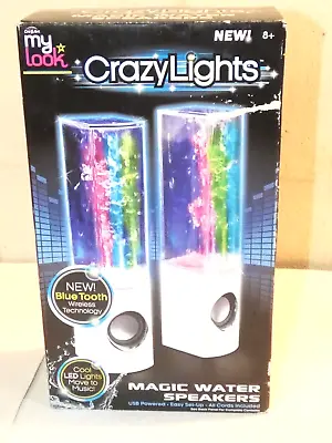 New CRAZY LIGHTS Magic Water Speakers USB Bluetooth Multi Color • $17.95
