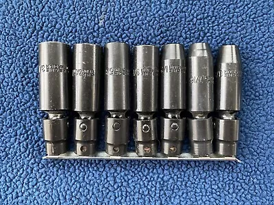 7-Piece 3/8  Drive Deep Swivel Impact Socket Set • $45