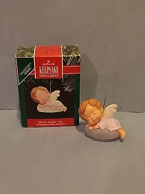 1991 Hallmark Keepsake Ornament  Mary's Angels Iris  4th In Series Vintage • $14