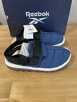 Reebok Beatnik Slipper Sandal Padded Mule Blue Size 8 UK Brand New With Tags • £50