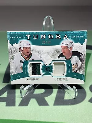 2011-12 UD Artifacts Tundra MIKE MODANO/BRETT HULL Game Used Dual Jerseys /50 • $39.95