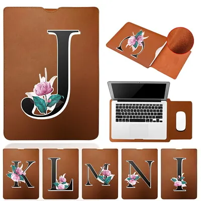 £7.99 • Buy For Apple IPad AIR/Pro-Brown Letter Leather Notebook Carry Pouch Sleeve Case Bag
