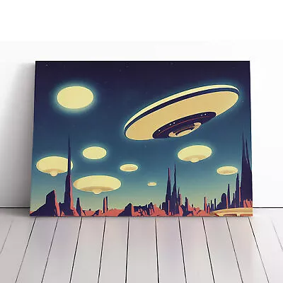 Ufo Art Vol.3 Canvas Wall Art Print Framed Picture Decor Living Room Bedroom • $37.83