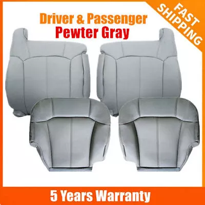 For 1999 2000 2001 2002 Chevy Silverado Suburban Tahoe Seat Cover Pewter Gray • $82.29