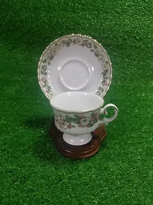 Eschenbach Floral W/ Gold Trim Footed Tea Cup And Saucer Bavaria Germany  • $13.99