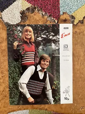 Mens Knitting Patterns.jumpers.size 30-40 Inch Chest.DK.Womens Pattern. • £1