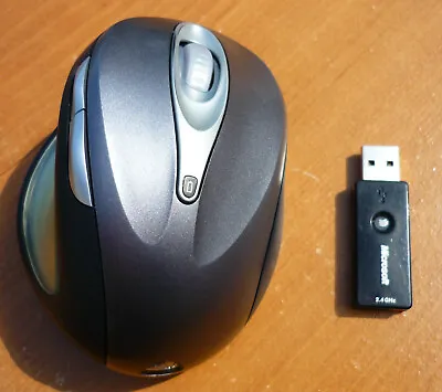 Microsoft Natural Wireless Laser Mouse 7000 Silver W/ Receiver Model 1117 - #14 • $84.50