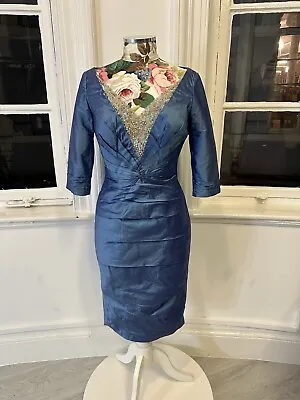 Ian Stuart Ultra Marine Mother Of The Bride Dress Size 8 • £100