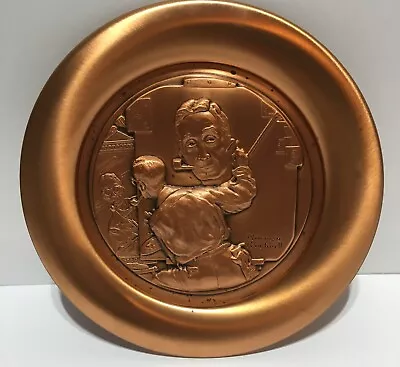 Norman Rockwell’s Rockwell Copper Collector Plate￼(1977) • $12.99