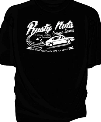  Rusty Nuts Garage Services  T-shirt.    Alfa Romeo Alfasud • £13.99