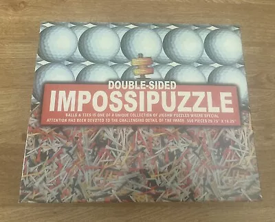 Impossipuzzle Golf Balls & Tees Jigsaw 550 Pieces Double Sided NEW SEALED GIFT  • £3.95