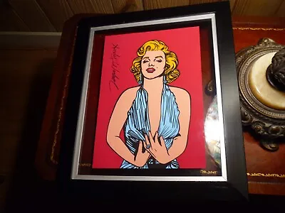 Antique Signed Painting 8 X 11.5 Original Andy Warhol Marilyn Monroe STAMPED YES • $194