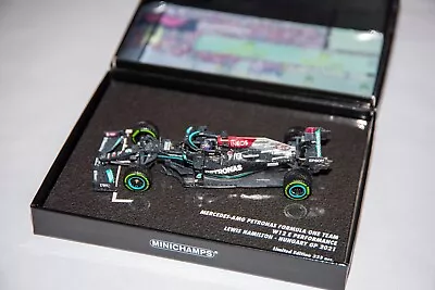 1:43 Minichamps 2021 Mercedes AMG Hungary GP #44 Lewis Hamilton • $0.99