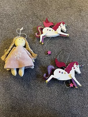 Unicorn & Fairy Christmas Tree Decorations • £5