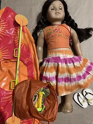 BUNDLE LOT GOTY Jess American Girl Doll W Accessories And Kayak • $120