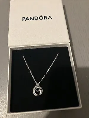 Pandora Family Always Encircled Necklace New In Box 50cm • £23