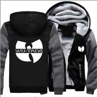 £43.19 • Buy WU-TANG Hoodie Winter Fleece Hooded Coat Thicken Warm Jacket Full-Zip Sweatshirt