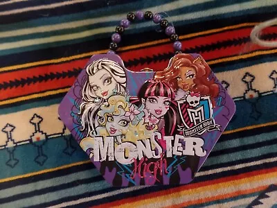 Monster High Doll  Metal Steel Purse Lunch Box Accessory  Beaded  Handle 9.99 • $9.99