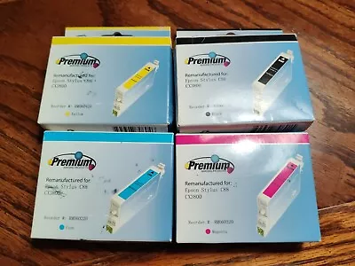 Replacement 4 Pack Yellow Cyan Black Magenta Cartridges Epson Stylus C88 CX3800 • $15