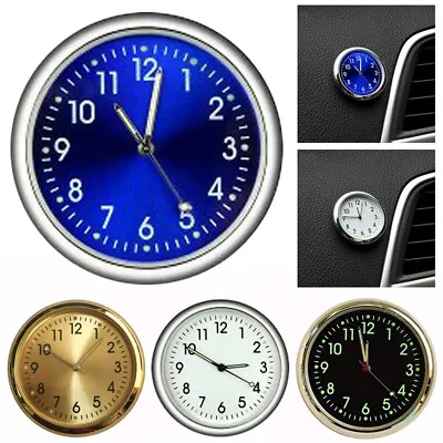 £5.28 • Buy Luminous Car Dashboard Air Vent Stick-On Time Clock Quartz Analog Watch Gauge