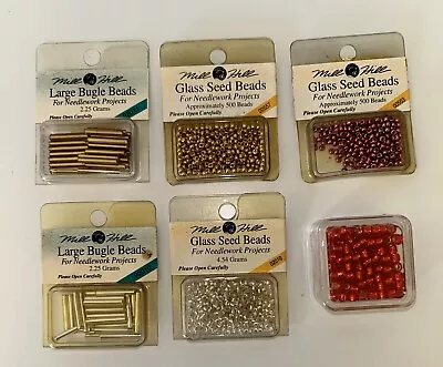 Lot Of 6 Vintage Mill Hill Glass Beads UNOPENED • $12.99