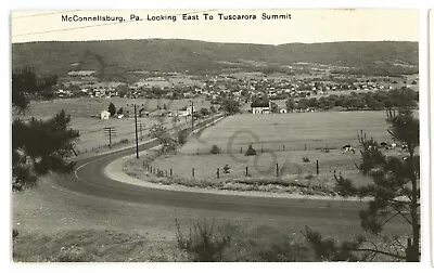 RPPC Lincoln Highway MCCONNELLSBURG PA Fulton County Real Photo Postcard • $19.99