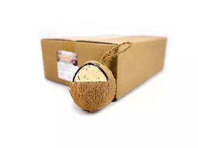 Box Of 12 Chubby Quarter Cut Filled Coconut Wild Bird Food • £29.99