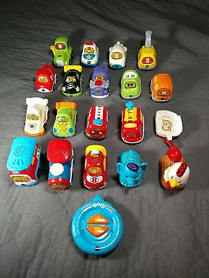 VTech Go Go Smart Car Lot Of 18 Plus Trailer RC Animals Motorized Trains Tested • $39.99