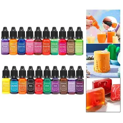 20pcs Candle Making Paint High Concentration Candle Paint Candle Liquid DIY • £13.14