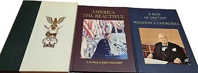 964 America The Beautiful & A Man Of Destiny Boxed Set Hardcover Vintage • $8.57